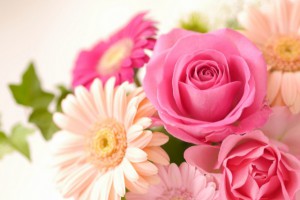 ピンクの花束